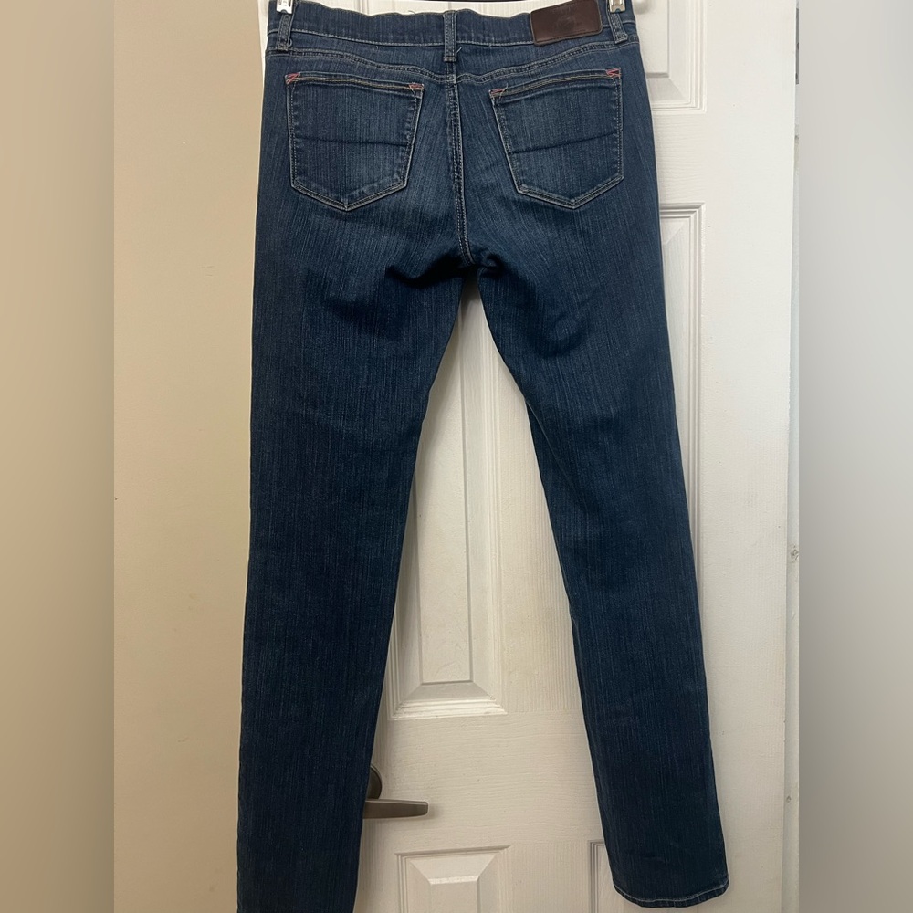 PINK Victoria's Secret Dark Blue Straight Leg Jeans - Picture 9 of 16
